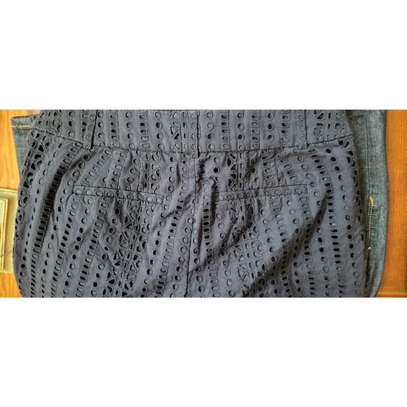 Ann Taylor LOFT Riviera Pants Cropped Blue Cotton Blend Sz 6 Petite - Picture 14 of 14